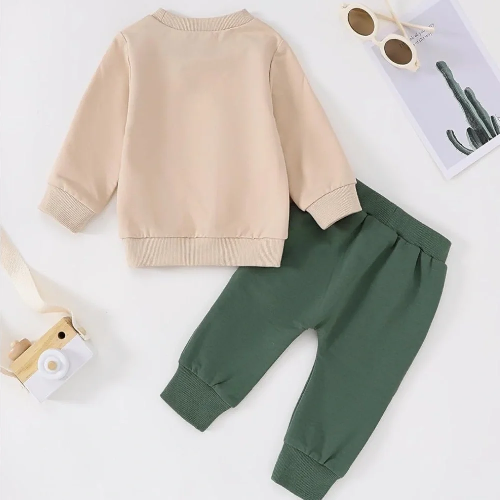 💛 NEW Toddler Tractor Sweat Set